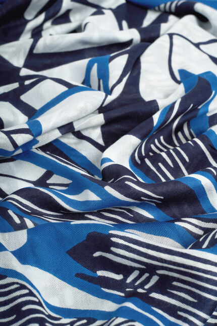 Foulard livy bleu marine femme
