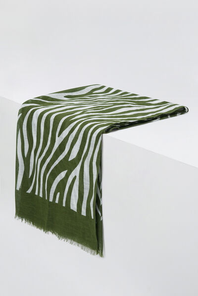 foulard zolanda vert kaki femme