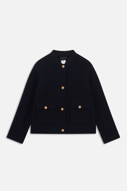 Manteau gvalentin bleu marine femme