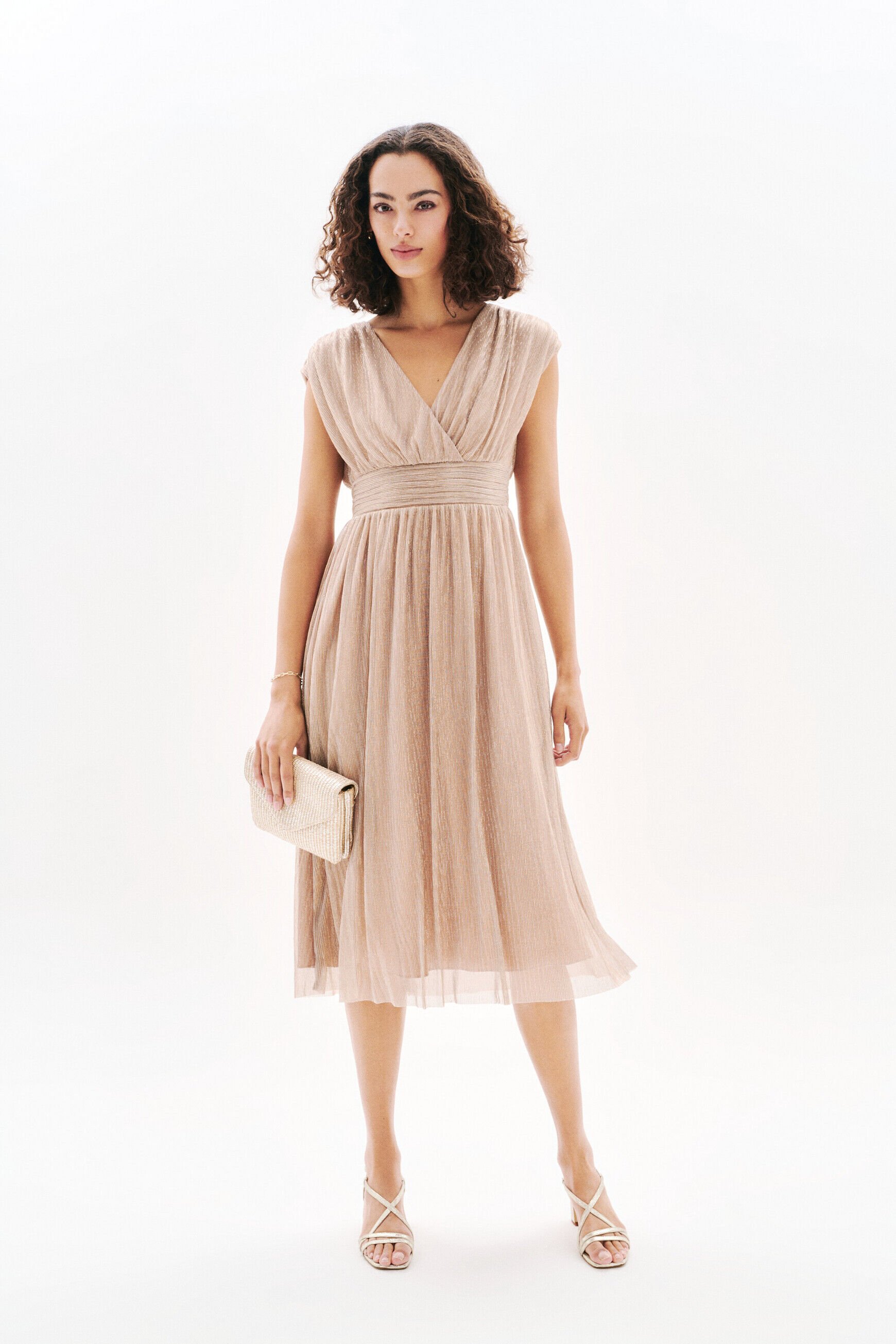 Robe Rguestie rose clair femme