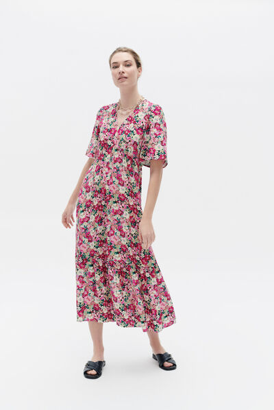 Robe tania rose femme