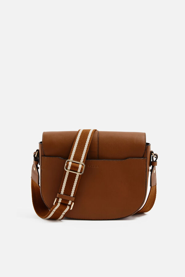 Sierra en cuir naturel tas camel vrouw