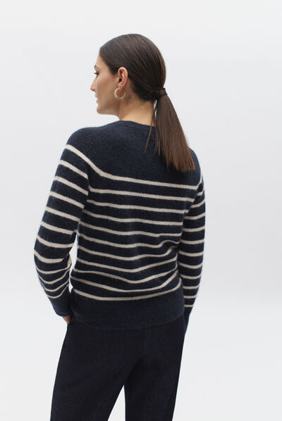 pull fabian bleu marine femme