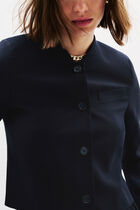 Viaduc jacket navy blue woman