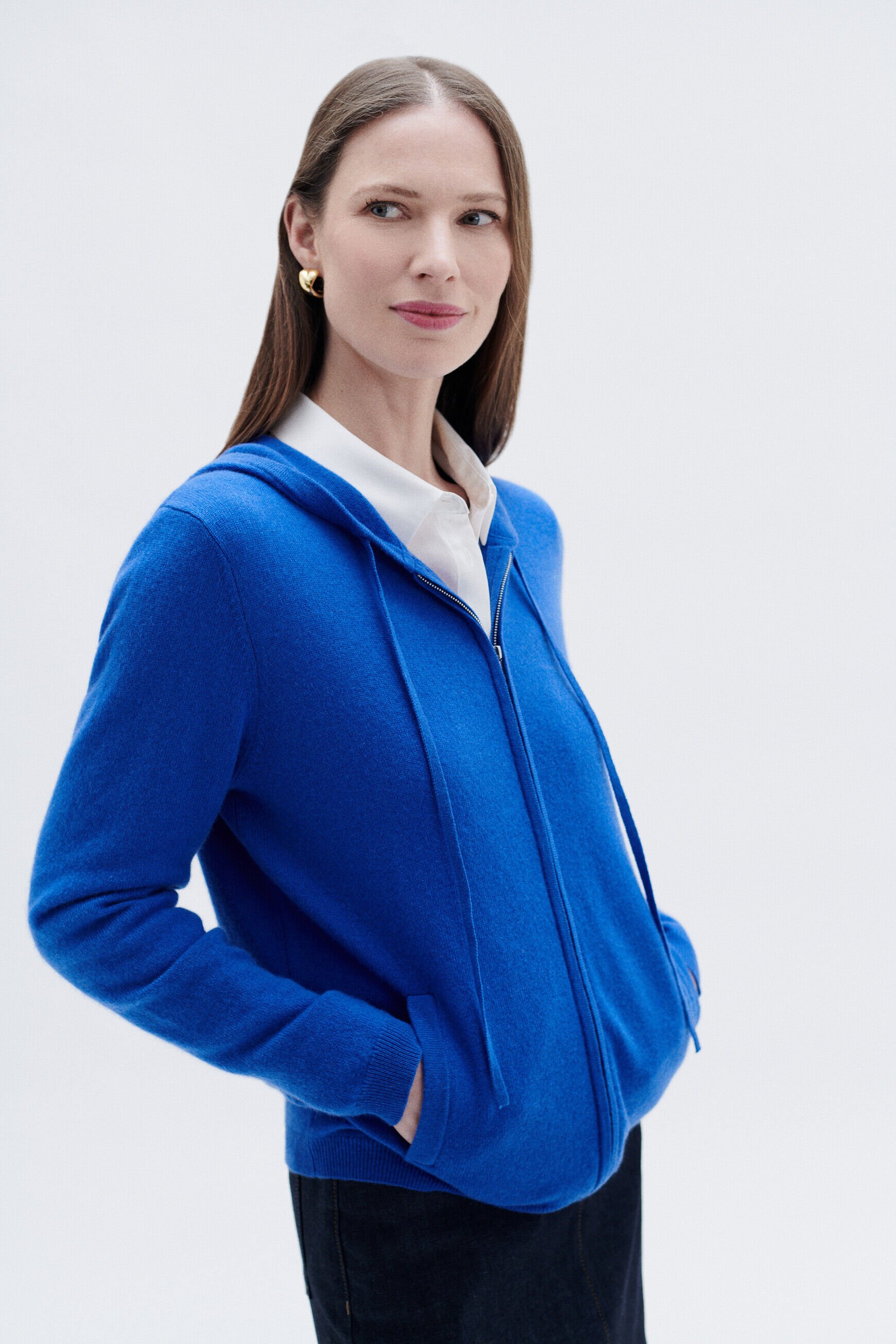 gilet basila bleu electrique femme