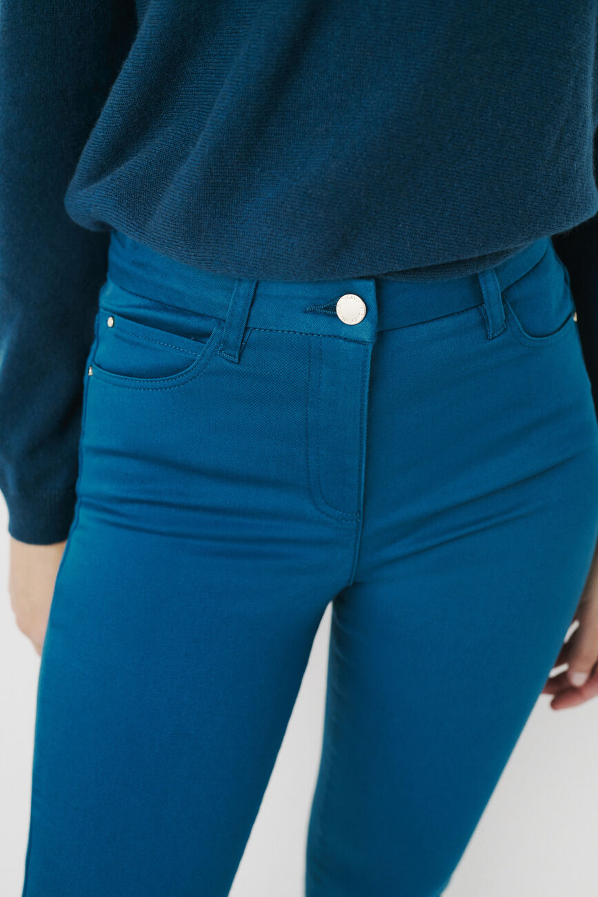 pantalon tony bleu canard femme