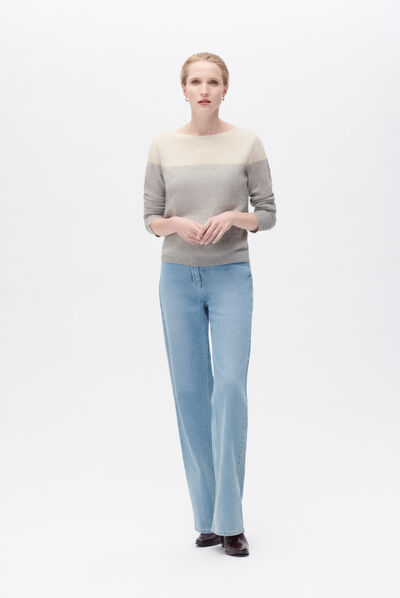 Pull zoe gris clair femme