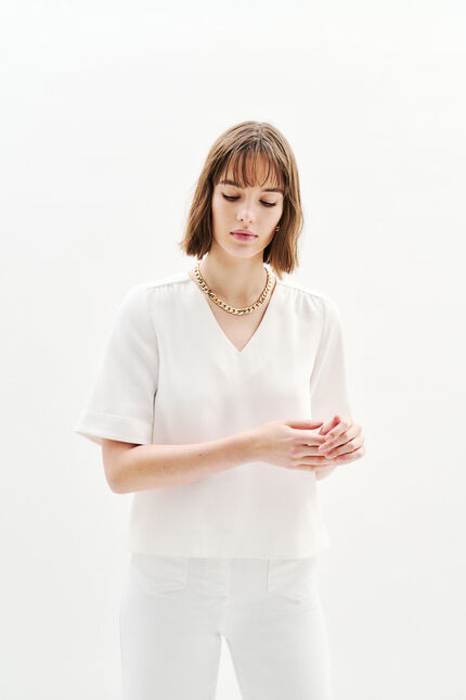 Bluse Cnoe naturfarben damen