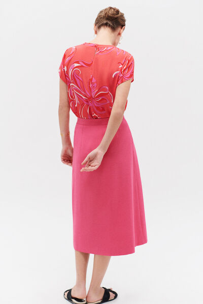 jupe nicky party rose fushia femme