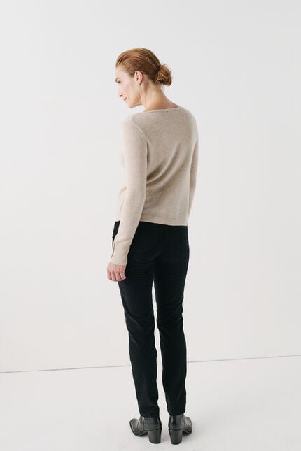 Lurex trui Zoan zand vrouw