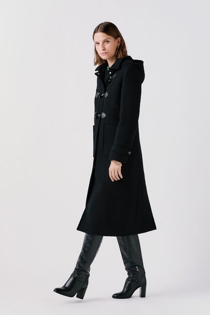 Manteau Ganville noir femme