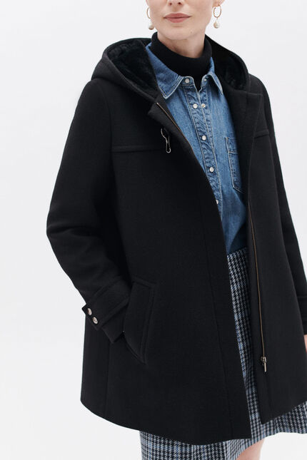 Manteau guimotin noir femme