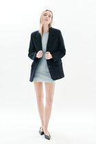 girelli coat 100 wool navy blue woman Girelli coat 100% wool navy blue woman