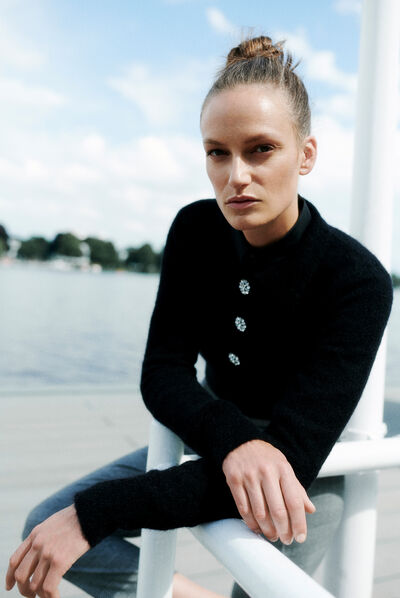 pull alexis noir femme