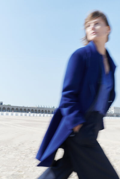 Jas Gala electrisch blauw vrouw