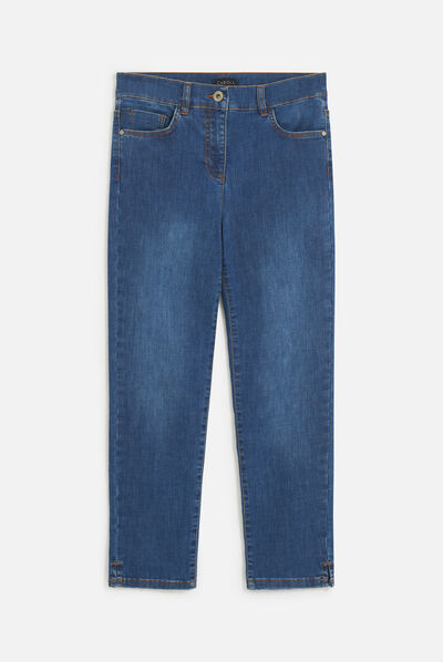 Calças pcaleb denim stone mulher