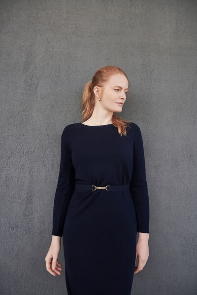 robe mathilde bleu marine femme