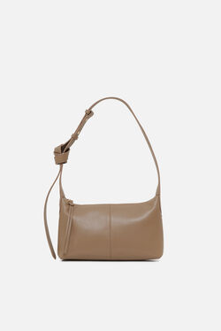 Sac Soa en cuir naturel beige femme