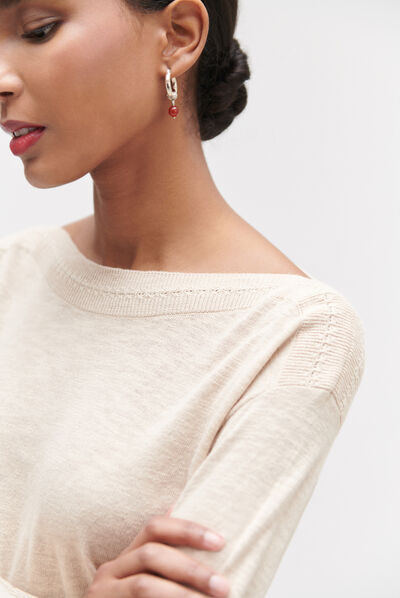 Pull bettina beige femme