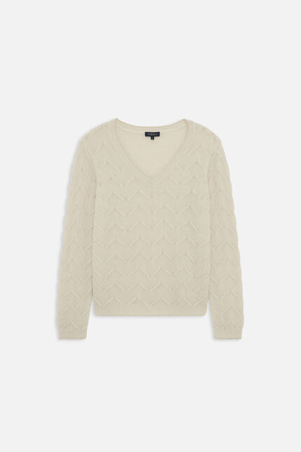 Maglione mstanley ecru donna
