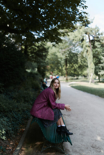 manteau elio prune femme