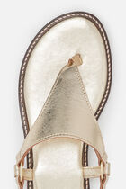 Lexi2 natural leather sandals gold woman