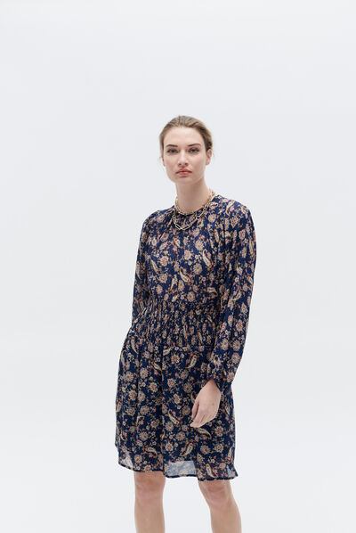 robe tressia bleu marine femme