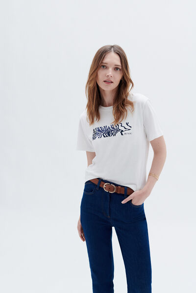T-shirt tahis blanc femme