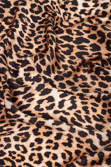 Foulard Beasty 100% soie camel femme