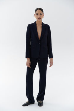 Pantalon pclement bleu marine femme