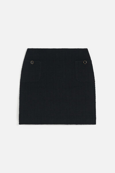 Jupe jerina noir femme