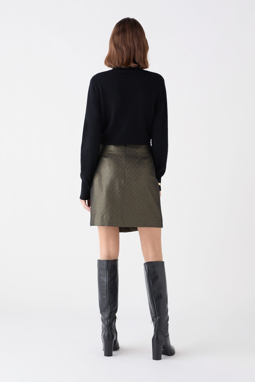 Jupe Jenezia couleur or femme