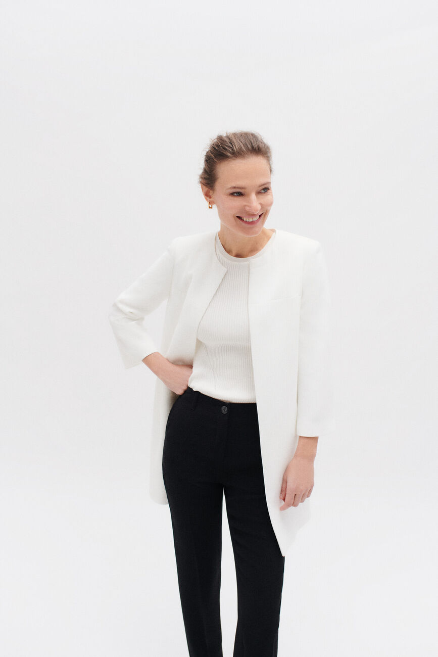 Veste jessy b ivoire femme