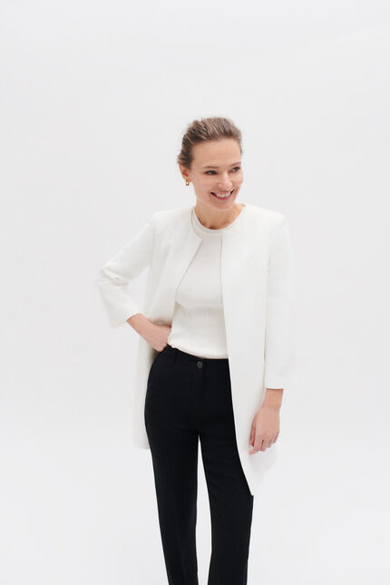 Veste jessy b ivoire femme