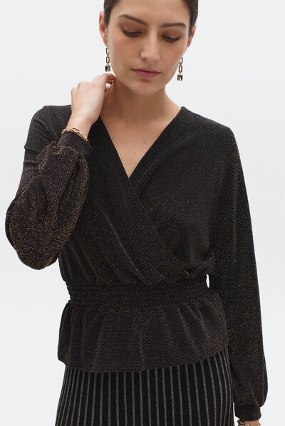 T-shirt Isabella oro donna