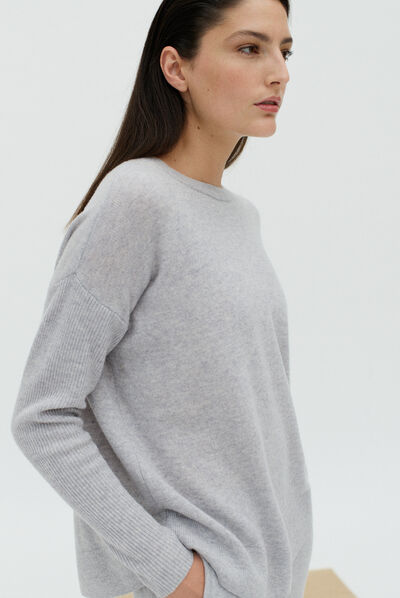 pull gabriela gris clair femme