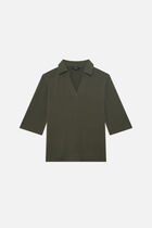 Tee shirt elisa khaki green woman