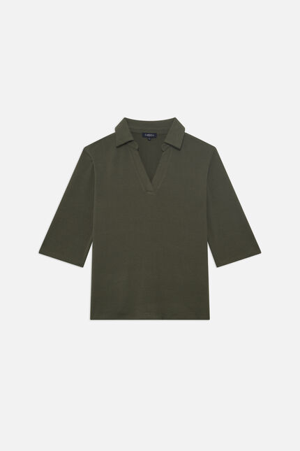 Tee shirt elisa khakigrün damen