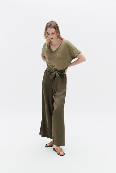 Pantalón Phenry verde oliva mujer