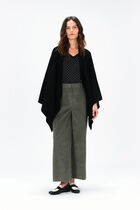 Hera 100% cashmere poncho black woman