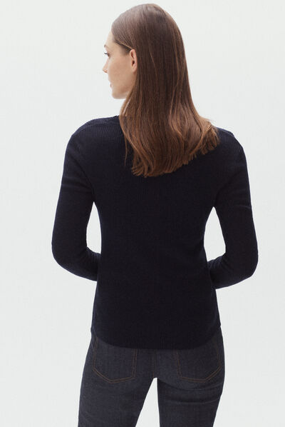 gilet elina bleu marine femme