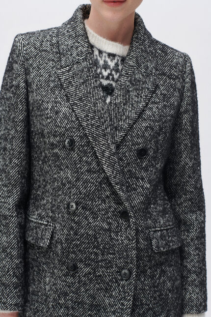Ganix coat dark grey woman