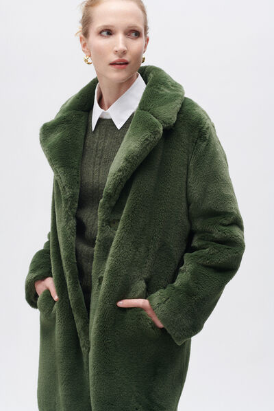 Manteau glovis vert clair femme