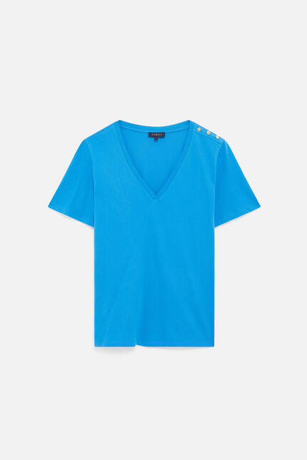 t-shirt manon bleu turquoise femme