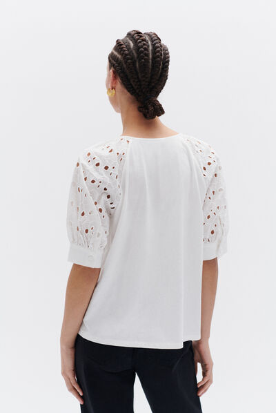 tshirt adelina ivoire femme