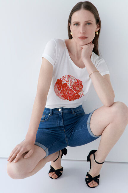 T-shirt tozan blanc femme