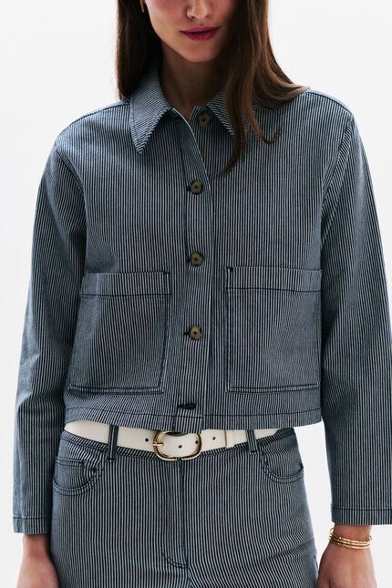 Veste Vignette bleu marine femme