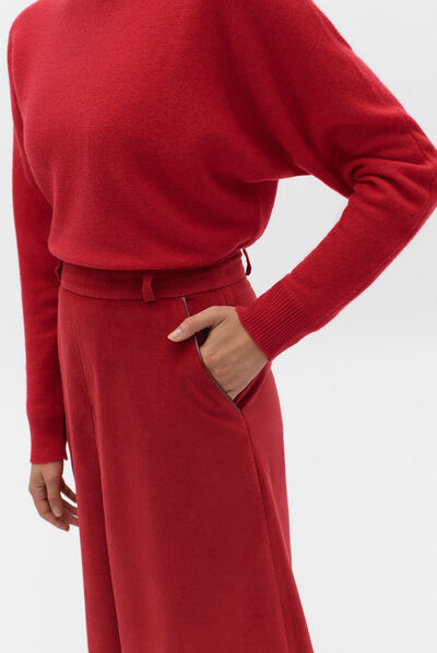 saia sunny vermelho escuro mulher