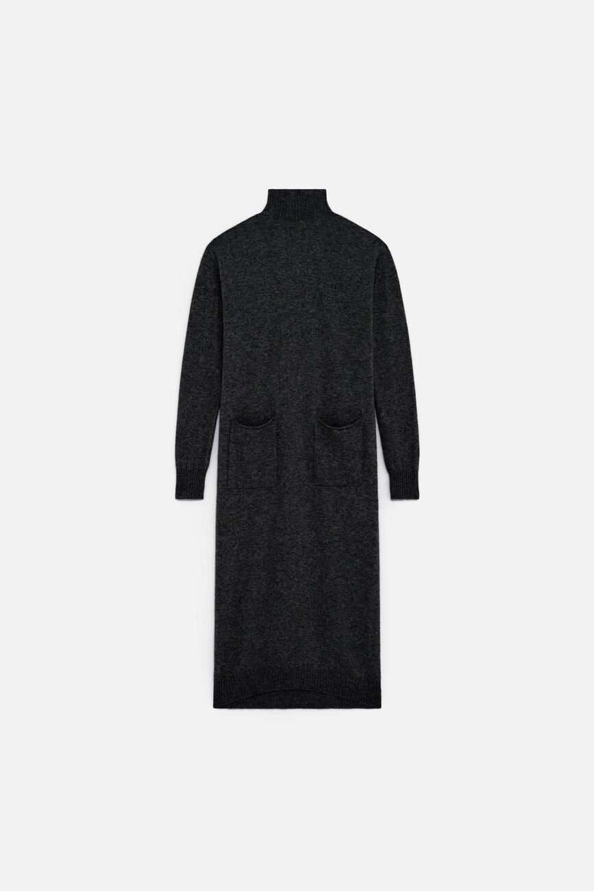 Rnora dress made in Italy dark grey woman