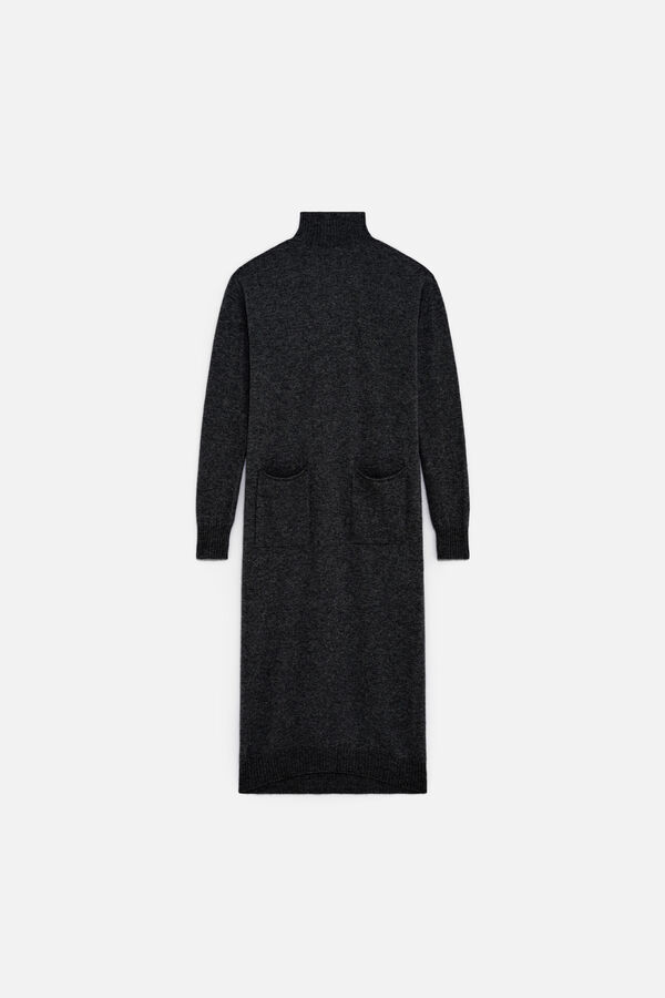 Jurk Rnora made in Italy donkergrijs vrouw